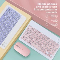 Clavier sans fil 104 touches, compatibilité multi-systèmes, bouton silencieux, bouton multifonction, raccourcis intégrés, bureau