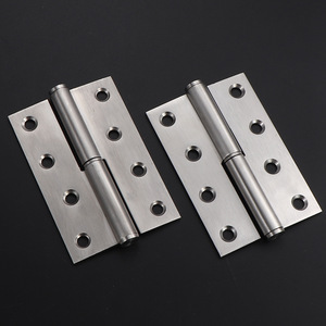 Bisagras de Acero Inoxidable Rideley de 6 Orificios y 180 Grados, Extraíbles, para Puertas de Hierro y Madera, Fácil Instalación - Product Image 2
