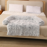 Doux Long Pv Peluche Pet Canapé Lit chat Chien Amovible et Lavable Coussin de Couchage