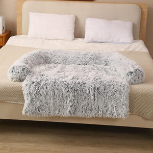 Weiches Langes PV-Plüsch Haustier-Sofa-Bett für Katzen und Hunde, Herausnehmbares und Waschbares Schlafkissen - Product Image 6