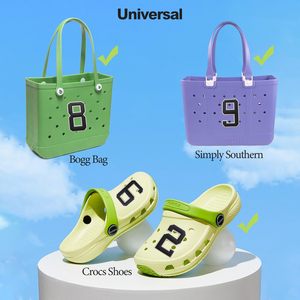 Números Decorativos para Bolsos Bogg, Accesorios Universales Simply Southern del 0 al 9, Insertos de Goma para Bolsos de Playa, Números DIY - Product Image 3