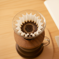 Filtres à café portables écologiques pour une tasse, 50 unités, filtres en papier jetables