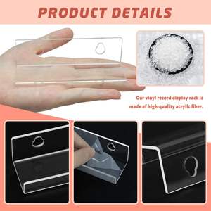 Étagère à disques en vinyle support mural acrylique transparent Album suspendu porte-disques enfants étagère porte-revues pour la maison salle de musique <span class=keywords><strong>Studio</strong></span> - Product Image 3