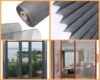 Moustiquaire plissée en polyester personnalisable OEM/ODM en gros pour portes et fenêtres – Accessoires