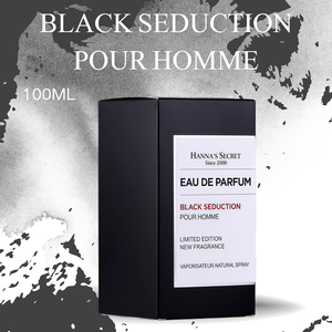 HN Best Selling Simple Design 100ml Parfum pour homme, parfum longue durée, BLACK SEDUCTION Parfums, vaporisateur naturel pour le bureau, brume - Product Image 3