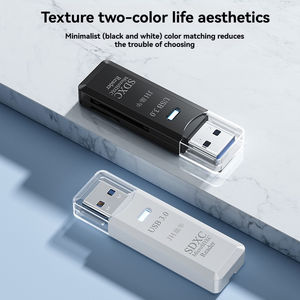 USB 3.0 카드 리더기 <span class=keywords><strong>SD</strong></span> TF 메모리 카드 리딩 어댑터 고속 2 in 1 카드 리더기 (휴대폰, PC, 노트북용) - Product Image 5