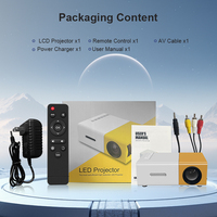 Projecteur vidéo laser portable 1080p, boîte TV Android 1080P, lecteur multimédia domestique, projecteur YG300, mini projecteurs intelligents HD