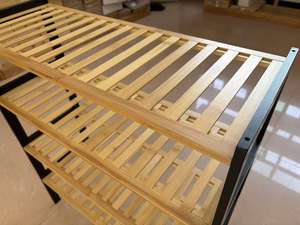 Generoso Zapatero de Bambú de Tres Niveles con Banco, Organizador de Almacenamiento Interior que Ahorra Espacio, con Diseño Desmontable para Sala de Estar - Product Image 6