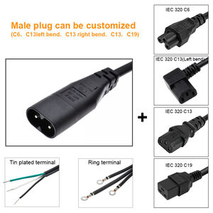 C8 IEC320แบบแยก C7 <span class=keywords><strong>Y</strong></span> สำหรับ2X IEC รูปที่8ตัวผู้เป็น<span class=keywords><strong>2</strong></span>ตัวเมีย<span class=keywords><strong>1</strong></span>อิน<span class=keywords><strong>2</strong></span><span class=keywords><strong>สาย</strong></span>ไฟกระแสสลับ - Product Image 4