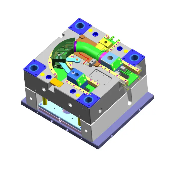 Molde de injeção de plástico com estrutura rotativa ABS, molde de molde 3D para empresa de design, fabricante de ferramentas personalizadas, fabricante DFM