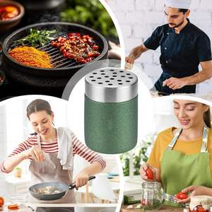 Bouteilles à épices multifonctionnelles en acier inoxydable 304, pots à épices de luxe, flacons à épices, pots à épices Village - Product Image 4