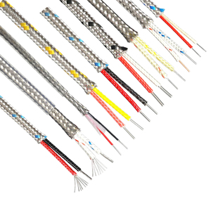 Cable de compensación de termopar tipo K Etype Jtype Ttype Cable de blindaje de metal, Cable de detección de temperatura, Cable de extensión de precisión - Product Image 1