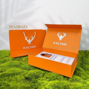 Logo personnalisé Taille Couleur Grand D'expédition Recyclé Boîte De Papier Ondulé avec Poignée En Plastique Insert Pour Cd <span class=keywords><strong>Dvd</strong></span> Ensemble Emballage - Product Image 1