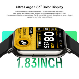 Montre connectée C7Pro carrée en TPU avec écran tactile HD, prise en charge <span class=keywords><strong>Android</strong></span>, autonomie de 7 jours, appels, moniteur de fréquence cardiaque, <span class=keywords><strong>podomètre</strong></span> - Product Image 3