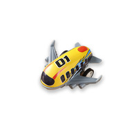 Zhiqu Toys 5.2cm Unisexe Moulé Sous Pression Mini Alliage Passager Avion Inertie Effet Retour Force Enfants Vinyle Taxi Modèle
