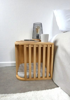 Modern houten kattenhuis bed meubels binnenhuisdierenverblijf met knusse kussen op maat gemaakt voor katten en kleine honden
