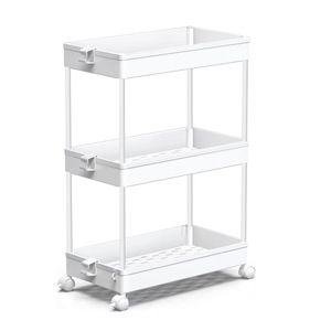 Estantes de suelo para el hogar, carrito de almacenamiento para sala de estar y dormitorio, grietas de cocina de cuatro capas móviles - Product Image 1