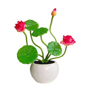 Muyu Chronicles <b>Artificial</b> Lotus <b>Flowers</b> Silk <b>Flower</b> Vase Decorative Home Dcor Wedding <b>Arrangement</b> - Product Image 5