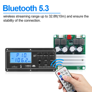 Vire 2*100W Bluetooth 5.3 <span class=keywords><strong>Class</strong></span> <span class=keywords><strong>D</strong></span> Power Amplifier Hội Đồng Quản Trị Rạp Hát Tại Nhà USB Amp Mô-đun Lớn Điện Công Thu Bộ Khuếch Đại - Product Image 4