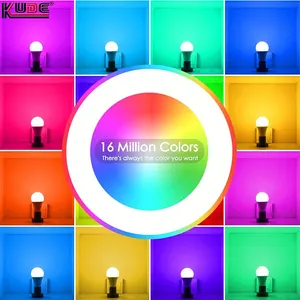 Оптовая продажа, светодиодная лампа rgb e27, интеллектуальная светодиодная лампа