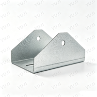 Support de fixation triangulaire en aluminium YUJI pour panneaux solaires, système de montage galvanisé à chaud, support PV pour toit, personnalisable 150x65x3.0