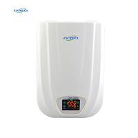 Stabilizer Tegangan Cerdas Tipe Servo Satu Fasa AC Dinding 5KVA 10KVA 3000VA 5KVA 220V 110V dengan Kumparan Tembaga LED 50/60Hz