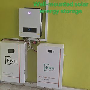 WHenergy Power Wall Mount Batterij Ion Batterijen Thuis Off-Grid Zonne-energiesysteem 5Kwh Lifepo4 48V Lithium Batterij - Product Image 1