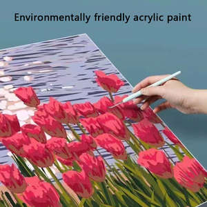 Pintura <span class=keywords><strong>por</strong></span> <span class=keywords><strong>números</strong></span> de 20x20cm, dibujos animados enmarcados, pintados a mano para principiantes, niños y <span class=keywords><strong>adultos</strong></span>, regalo artístico - Product Image 6