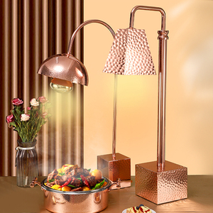 Lámpara Eléctrica para Calentar Alimentos Airuisi con Base de Mármol y Acero Inoxidable, 275W, 220-240V, para <span class=keywords><strong>Buffet</strong></span> - Product Image 5