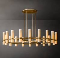 Lámparas Colgantes LED de Vidrio Delgado y Acero Inoxidable Sólido, Diseño Minimalista Moderno, Fabricadas por un Diseñador de Iluminación Reconocido, Regulables E12 360