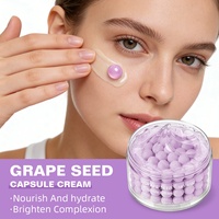 Crème aux capsules de pépins de raisin raffermissante et antioxydante, booster cutané personnalisé pour un éclat de verre, améliore l'élasticité, crème visage