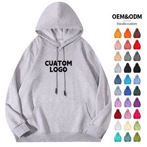 เสื้อฮู้ดดี้และกางเกงแทรคสูทสตรีทแวร์พิมพ์ลายพัฟฟ์ ราคาโรงงาน ขายส่ง OEM ผ้าสแปนเด็กซ์ผสมคอตตอนสำหรับผู้ชาย - Product Image 2