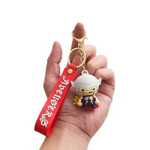 Porte-clés en PVC Spider-Man <span class=keywords><strong>Captain</strong></span> <span class=keywords><strong>America</strong></span> Iron Man Batman <span class=keywords><strong>Figurine</strong></span> de héros de dessin animé Cadeau d'affaires Ornement - Product Image 5