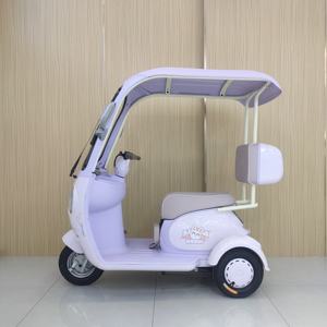 Стильный новый модный трехколесный полузакрытый Электрический трехколесный велосипед для семейных поездок - Product Image 2