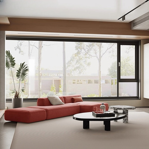 Fenêtres à battants en aluminium à double vitrage de sécurité, design moderne, cadre composite, ouverture par manivelle - Product Image 3