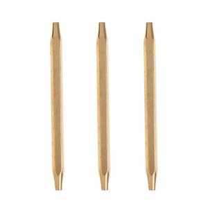 3 pezzi strumenti di legatura a mosca in ottone affusolato mezzo gancio per pesca alla traina d'acqua dolce bersaglio trota carpe per lago all'aperto - Product Image 2