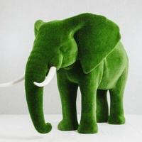 Statue d'éléphant artificielle en métal de 250 cm, taille réelle, écologique, pour mariage, jardin, décoration extérieure pour hôtel et complexe hôtelier