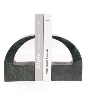 Organisateur de bureau de luxe Evelyn, lourd et élégant, idée cadeau unique pour la fête des mères, serre-livres à motif marbré - Product Image 2
