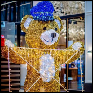 Grande décoration lumineuse en forme d'ours géant à LED pour Noël, la Saint-Valentin et les fêtes en extérieur - Product Image 2