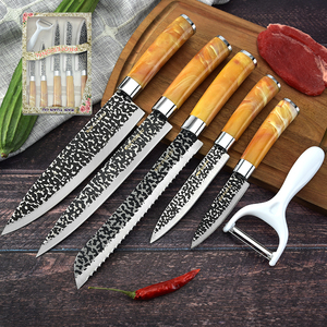 Ensemble <span class=keywords><strong>de</strong></span> couteaux <span class=keywords><strong>de</strong></span> <span class=keywords><strong>cuisine</strong></span> professionnels Offres Spéciales 6 pièces avec éplucheur pour la <span class=keywords><strong>cuisine</strong></span> à domicile et le restaurant - Product Image 2