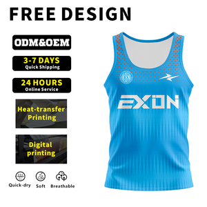 EXON Digital Print Naadloze Zachte Running Singlet met Naadloze Vormgeving, Marathon Vest voor Langeafstandsrennen en Dagelijkse Training - Product Image 4