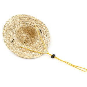 Spot Hersteller Retro Haustier Bauer Hüte Zubehör Katze Sonnen hüte Katzen und Hunde Strohhüte Katze Kostüm Kopf bedeckung - Product Image 2