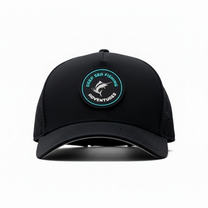 หมวกแก๊ปกอล์ฟเบสบอล 5 แผง กันน้ำ พิมพ์โลโก้ PVC แบบกำหนดเอง คุณภาพระดับ OEM ระบายอากาศ แห้งเร็ว สไตล์คลาสสิก เหมาะสำหรับกิจกรรมกลางแจ้ง แบบ Snapback - Product Image 2