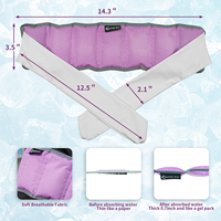 Écharpe rafraîchissante d'été réutilisable pour le cou Hot & Cold Packs Gel Ice Sweatband Water Magic Bandana Ice Scarf Body Cooling Products