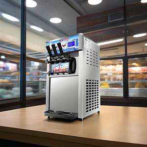 Machine Distributrice de Glaces Entièrement Automatique pour Entreprise à Grand Volume de Sundaes et Cornets – Design en Acier Inoxydable - Product Image 3