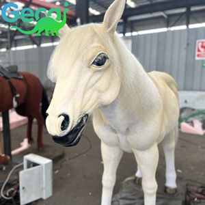 1:1 Lifelike Fur Animal Resin Specimen Horse Ornament Play House Sound Customizable Indoor Commercial Use ISO GECAI GC 002 - Product Image 1