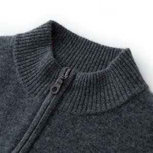 Maglione in Cashmere da Uomo, Casual con Mezza Cerniera, Abbigliamento Invernale, Servizio OEM Diretto dalla Fabbrica - Product Image 5