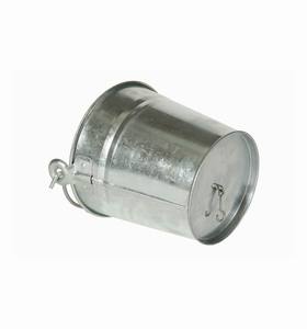 <span class=keywords><strong>Vasi</strong></span> da <span class=keywords><strong>fiori</strong></span> in acciaio zincato color zinco naturale con gancio e foro di scarico - Product Image 6