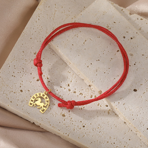 Misthape portafortuna ferro di cavallo bracciale in acciaio inox ferri di cavallo ciondolo bracciale per uomo donna regali equestri per gli amanti del cavallo - Product Image 2