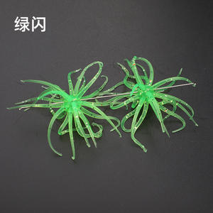 Señuelo Artificial Blando de Acero Inoxidable con Forma de Erizo de Mar Biónico Flotante, con Anzuelos de Bola de Vientre Negro para Pesca en Agua Salada - Product Image 5